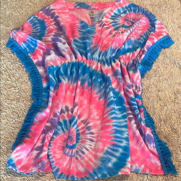 SO Other - SO Girls Tie Dye Swim suit coverup- size 12